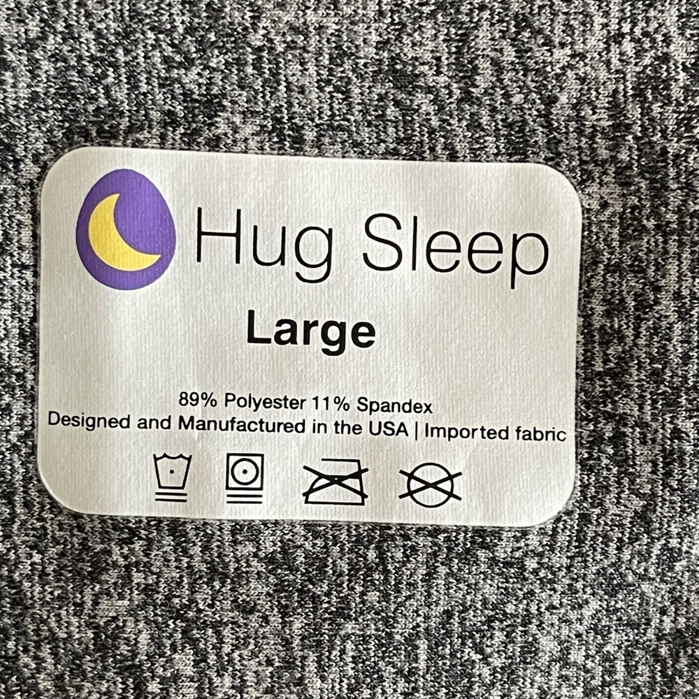 Hug Sleep Unisex Gray Sleep Pod Swaddle Blanket Size Large - Picture 3 of 3